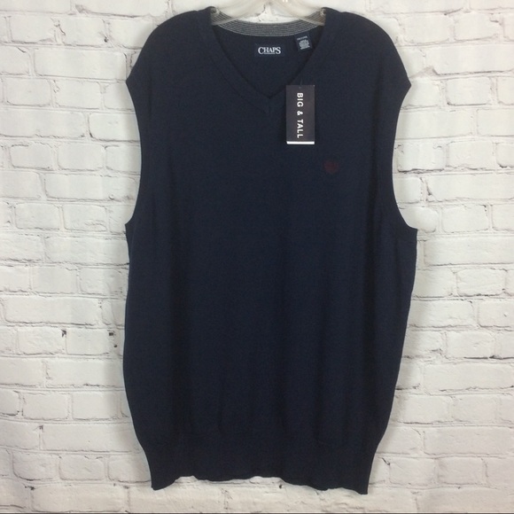 Chaps Other - Chaps Sweater Vest Big & Tall Size 2XLT Navy Golf